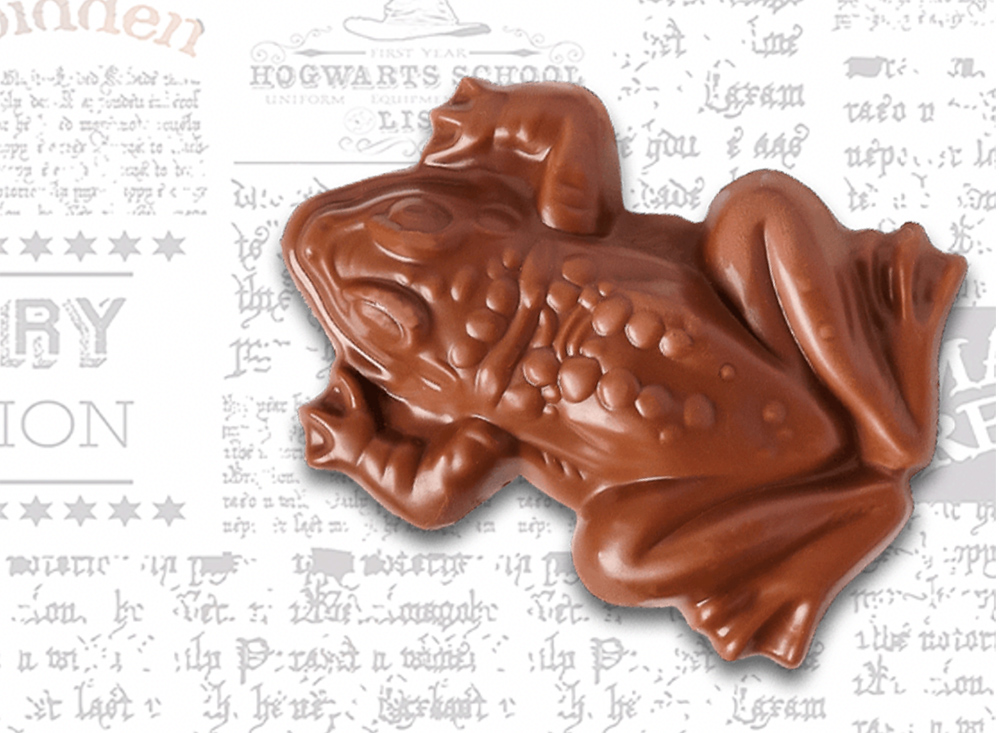 Jelly Belly Harry Potter Chocolate Frog unwrapped