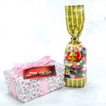 Jelly Belly 50 Assorted flavour gift bag in Rose design Ballotin box