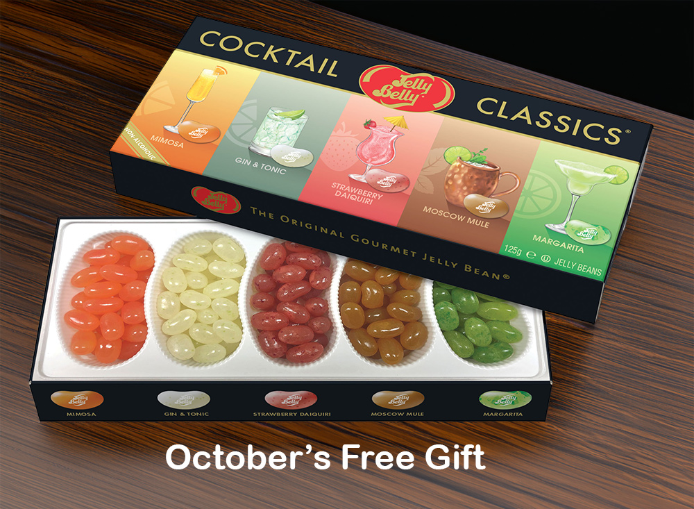 October Free Gift Jelly Belly Cocktail 125g Gift Box